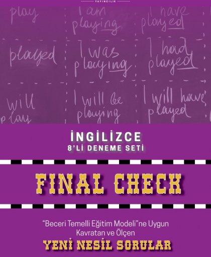 Bilfen Yayıncılık 8. SINIF SON KONTROL İNGİLİZCE DENEME